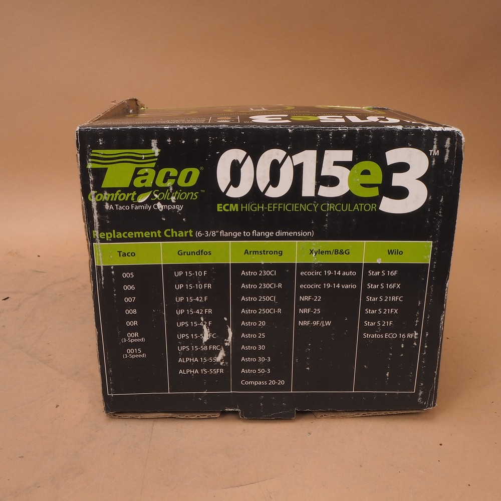 Taco 0015e3-2F2 ECM High-Efficiency Circulator