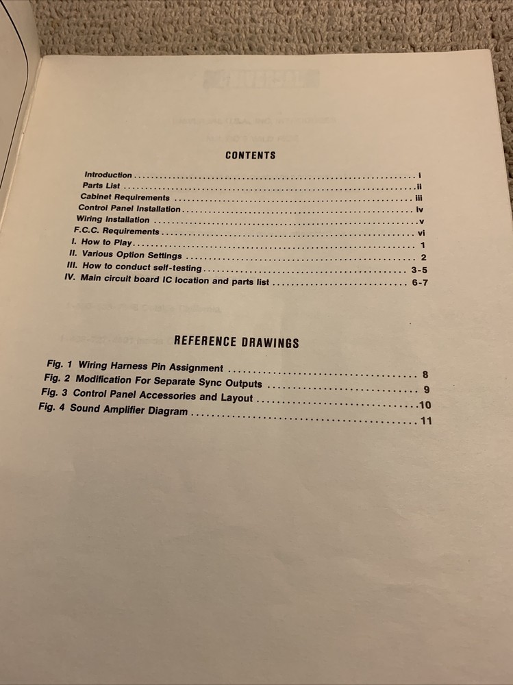 original Mr Do’s Wild ride Arcade Video Game manual