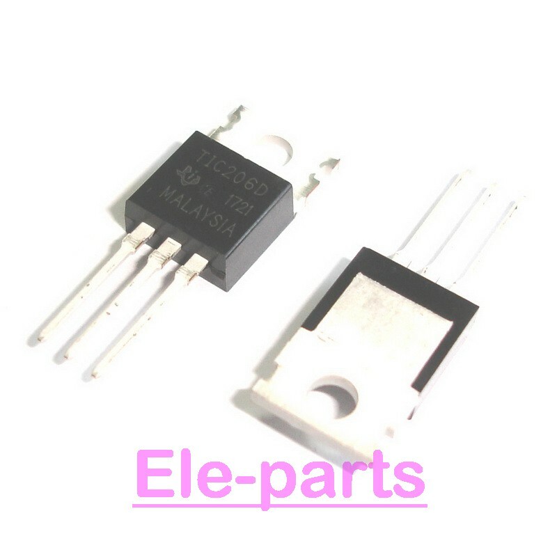 10 PCS TIC206D TO-220 TIC206 Silicon Bidirectional Triode Thyristor Transistor