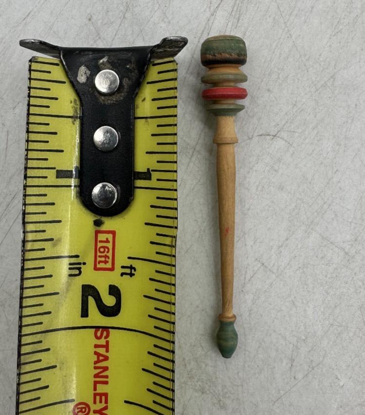 2" Wood Thread Spindle? Mexican Stir Stick?