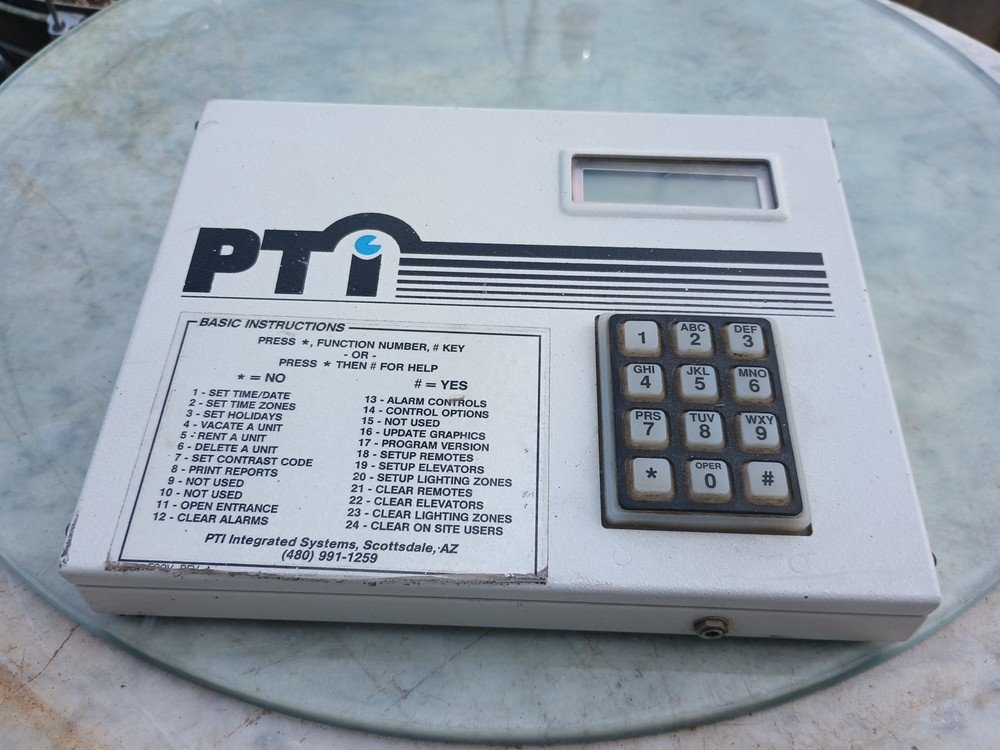 Working PTI Falcon Access Control Panel Self Storage Keypad