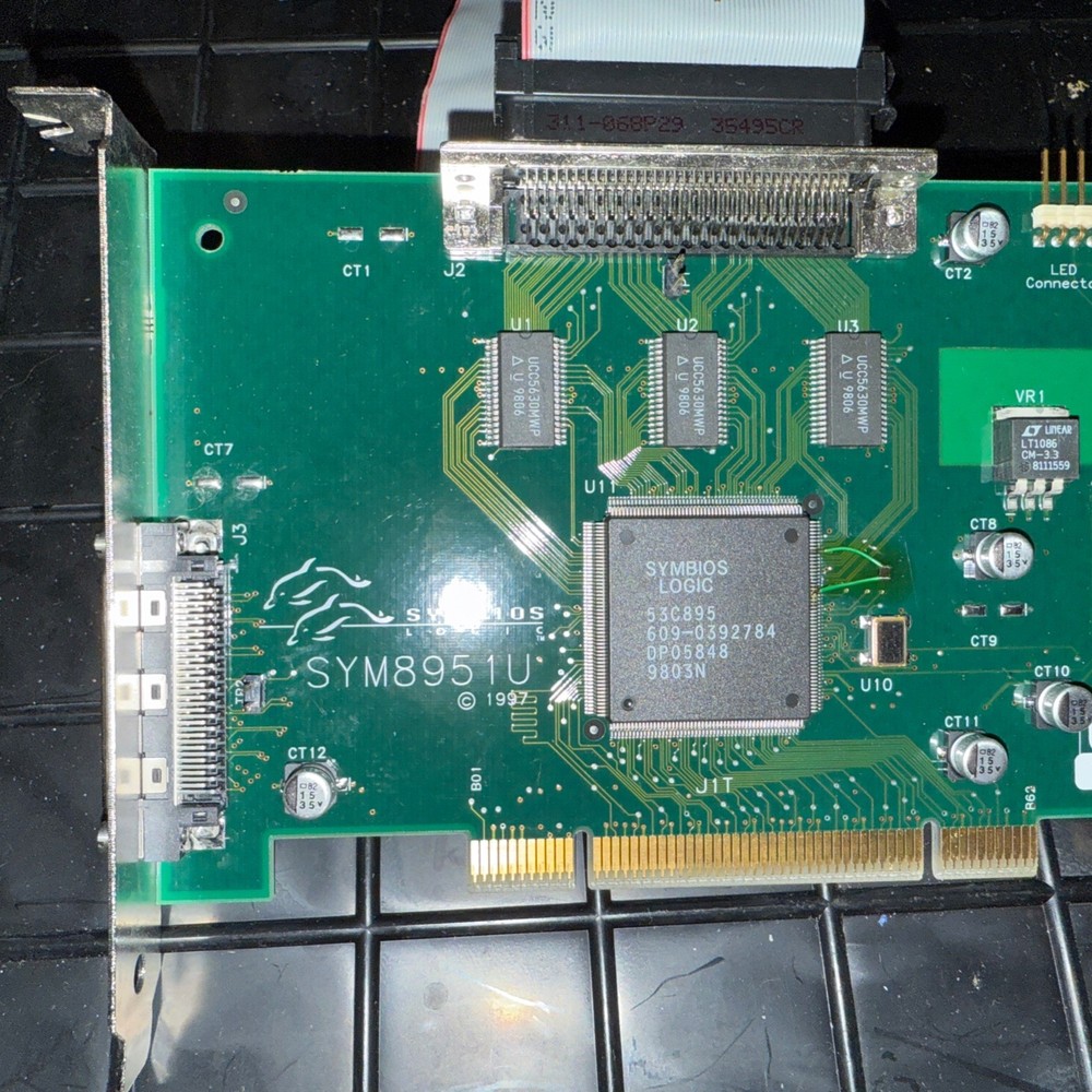 Symbios SYM8951U PCI SCSI Controller Card with Cable - 1998