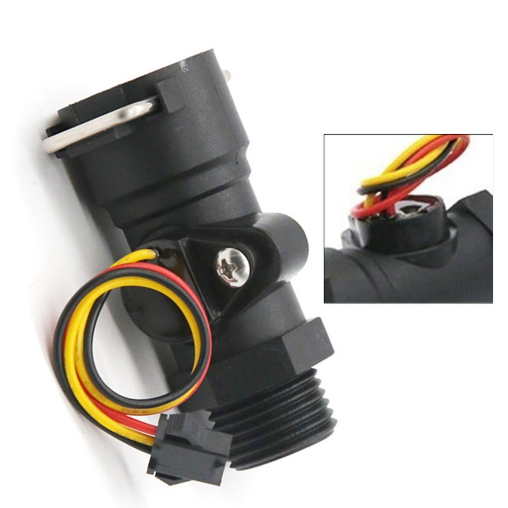 DN15 Flow Sensor for Water Heaters with Color Coded Leads and Easy Installation
