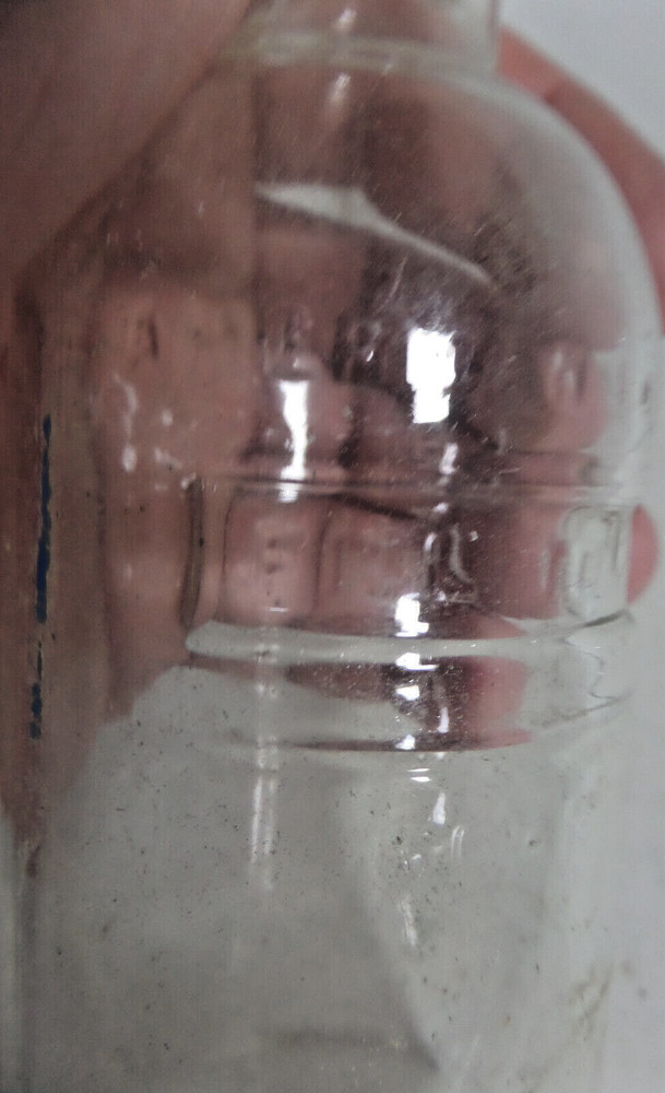 Pyrex embossed bottle antique EMPTY