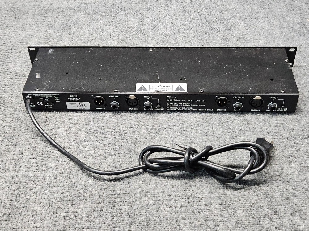 Rane DC-22 Dynamic Controller Signal Processor/Compressor DJ Limiter 2-Channel