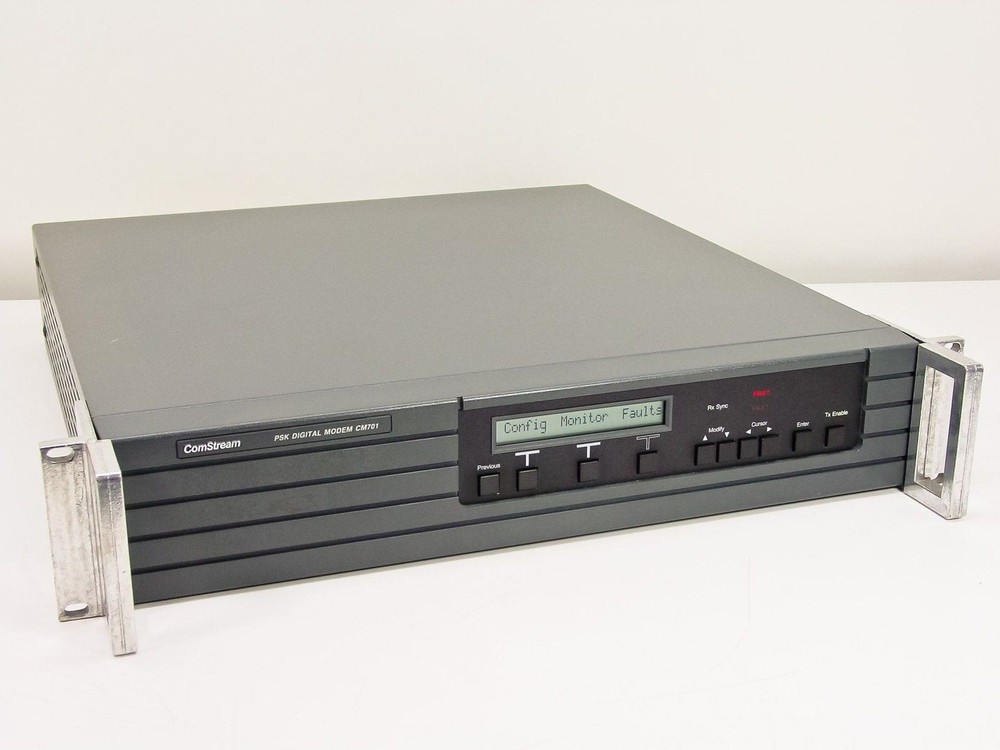 ComStream PSK Digital Satellite Modem, Doppler Buffer, 140 MHz Modulator CM701