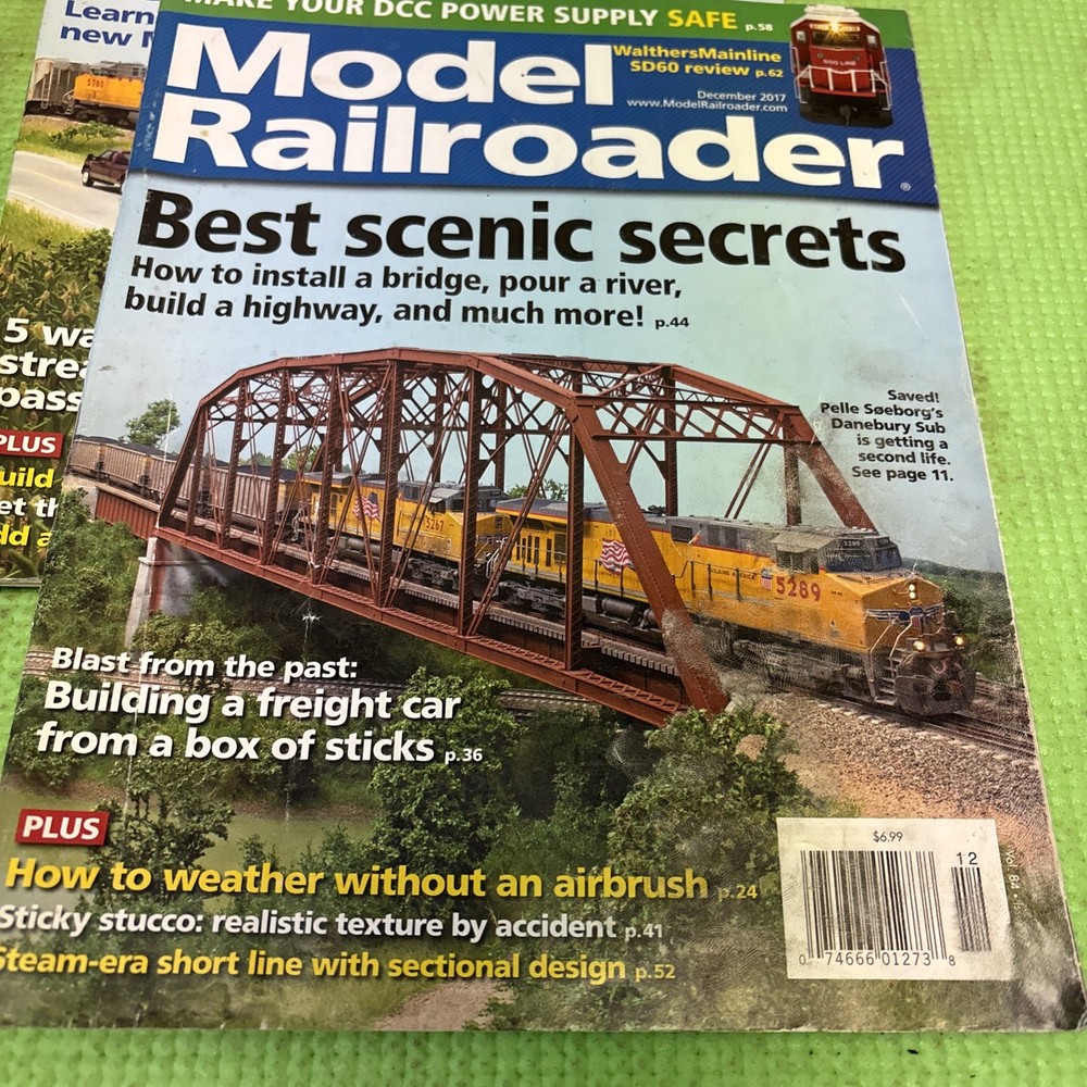 Model Railroader Magazine Lot Year 2017