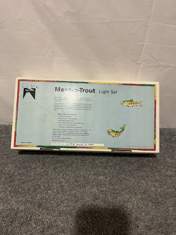 Vintage 1987 Mess O Trout Light Set Tested
