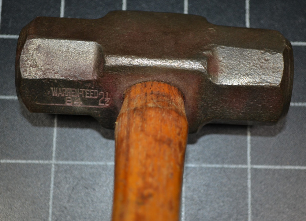 WARREN-TEED #84 - DOUBLE FACE ENGINEERS' HAMMER - 2 1/2# - ORIGINAL HANDLE
