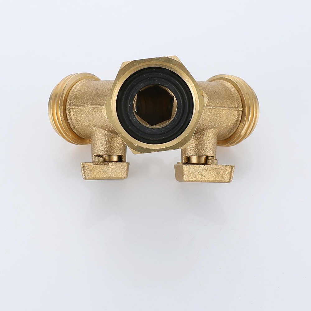 Hose Splitter 2 Way Heavy Duty with Thickened and optimized Brass Hose Splitt...