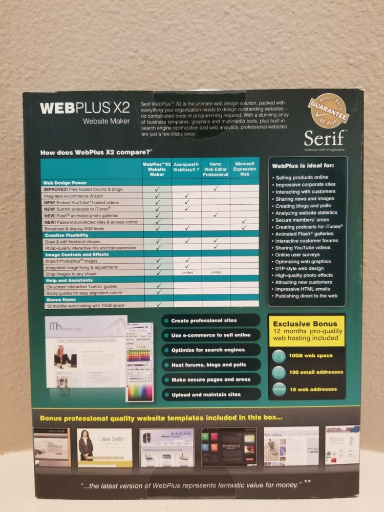 New Sealed Serif WebPlus X2 Website Maker