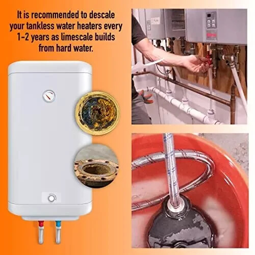 Tankless Water Heater Descaling Flush Kit