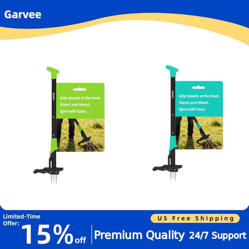 40" Stand Up Weed Puller 4-Claw Ejector Easy-Eject No Bending Gardening Tool