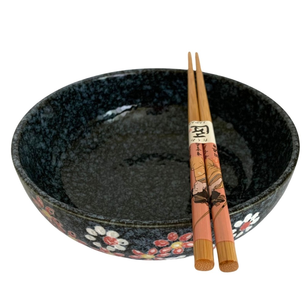Handmade Japanese Ukiyo-e Bamboo Chopsticks Set
