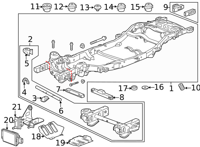 Genuine GM Driver Side Radiator Lower Bracket 23226335