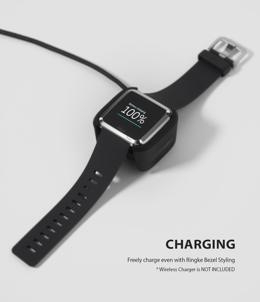 For Fitbit Versa Ringke Bezel Styling Frame Case Cover Stainless Steel Protector
