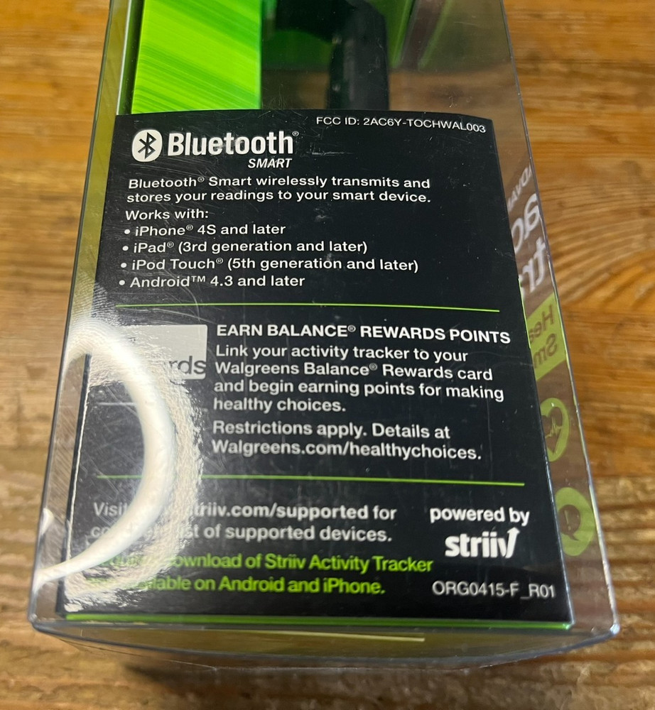 Walgreens Advanced Activity Tracker Heart Rate Smartwatch New in Box