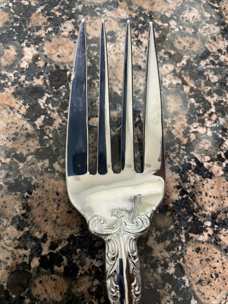 Wedgwood St Moritz Cold Meat Serving Fork 18/10 stainless flatware
