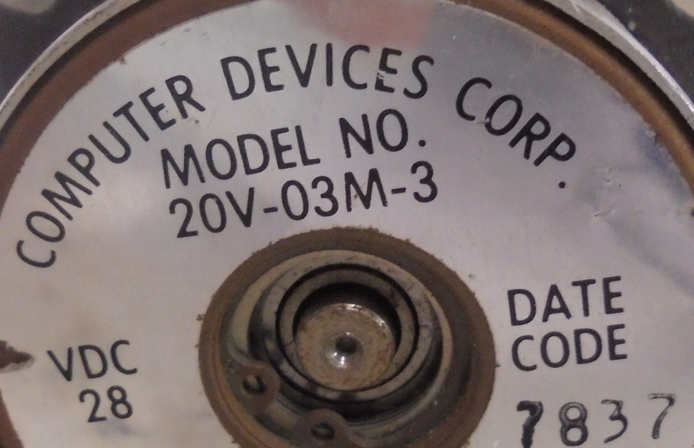 COMPUTER DEVICES CORP, MOTOR, 20V-03M-3, 28 VDC