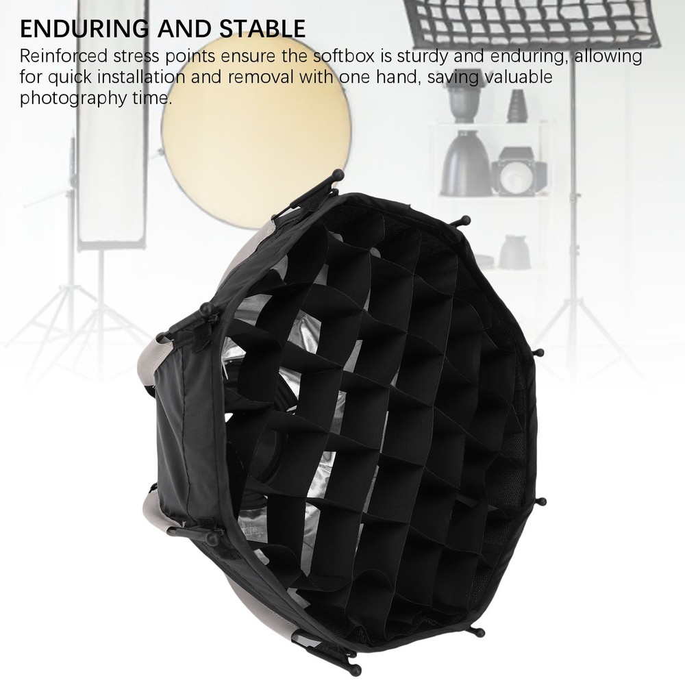 Portable Octagonal Softbox With Grid For Mount Fill Light