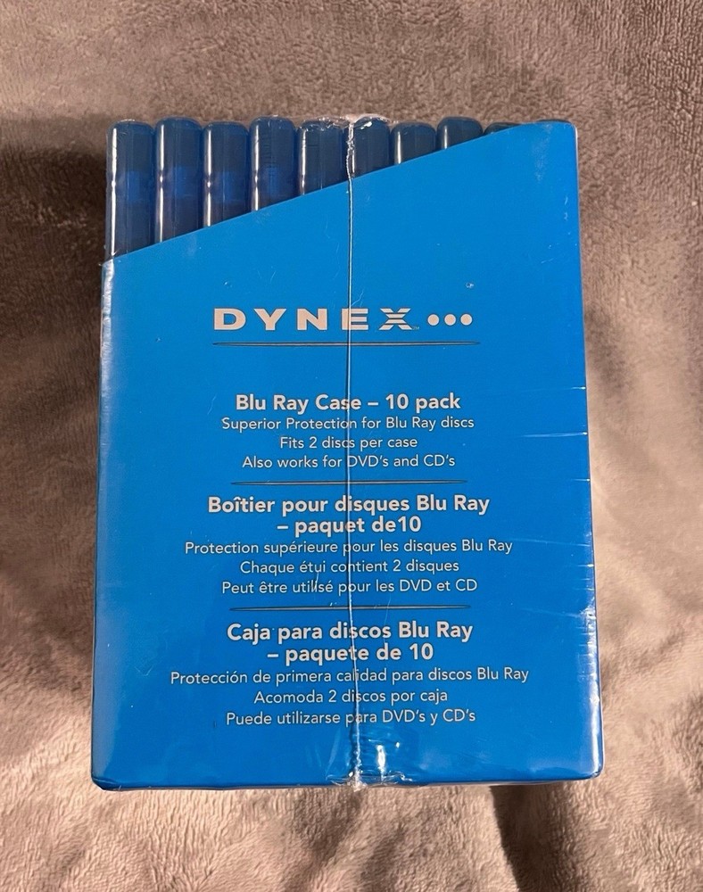 10-pack of Dynex Blu-ray disc cases