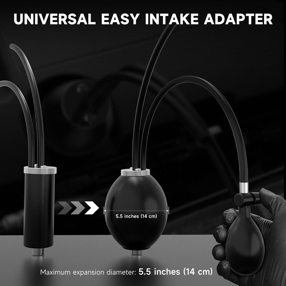 Universal Intake Bladder Inflatable Adapter EVAP Smoke Machine Leak Detector