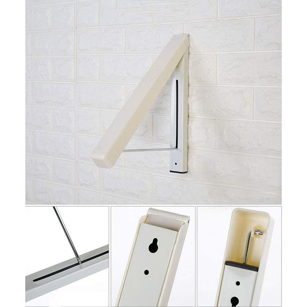 Wall Mounted Clothes Drying Rack, Folding Wall Mount Clothes Hanger Stainless...
