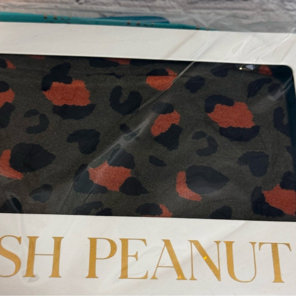 Posh Peanut Leopard Pattern Bamboo Swaddle and Bow