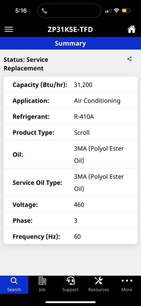 Copeland Compressor /No Wiring Assembly