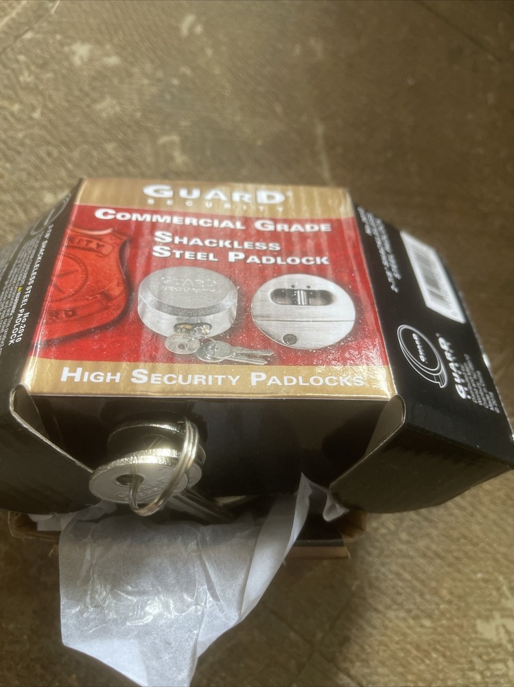 Guard Shackles Steel Padlock. 3 Keys Each