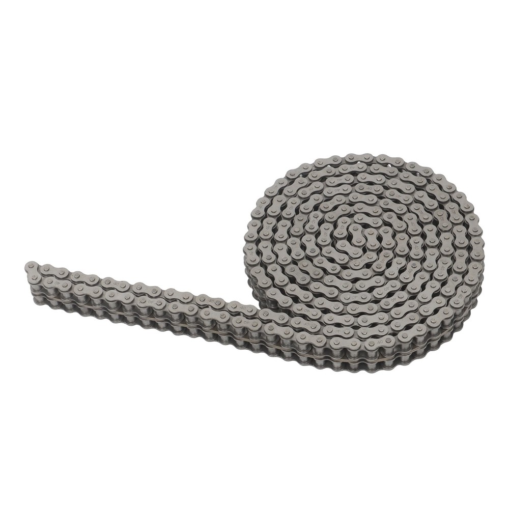 10 Feet #40-2 Double Strand Roller Chain Includes 2 Master Links