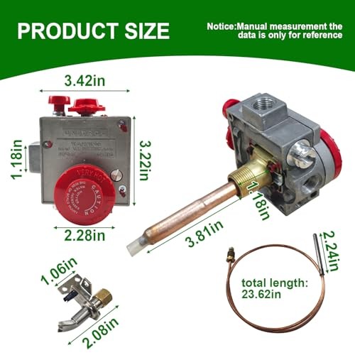 110-326 Gas Water Heater Valve,Natural Gas Water Heater Thermostat, Water