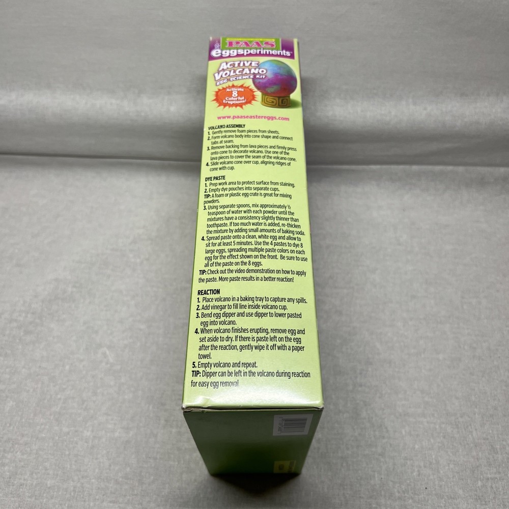 PAAS Eggsperiments Active Volcano Egg Science Kit — Easter Bunny holiday NEW