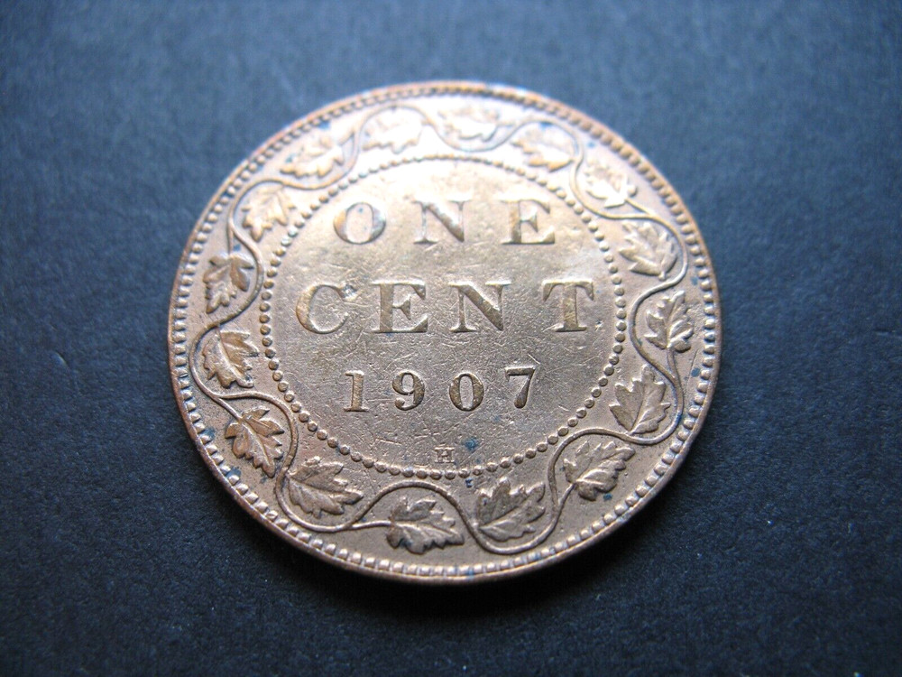 1907H, 1 Large Cent Canada, Edward VII, High Grade
