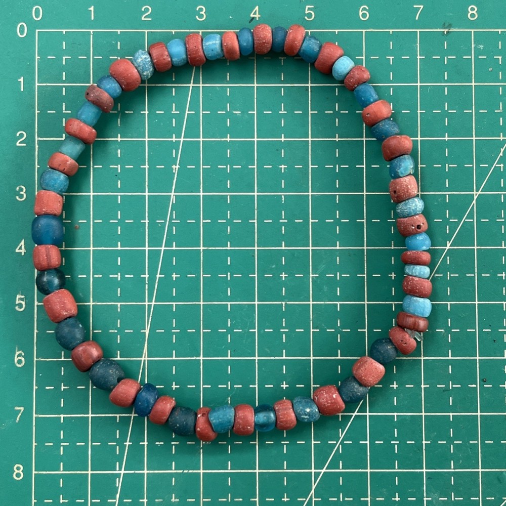 Ancient indo pacific Glass Beads Bracelet find from Java Indonesia