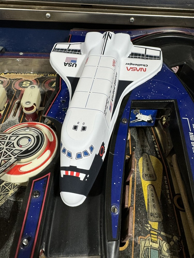 1984 Williams Space Shuttle Pinball Machine "Defender" Full Assembly Plug+Switch