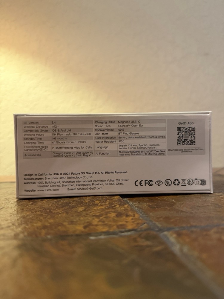 Getd Ai Audio Sunglasses