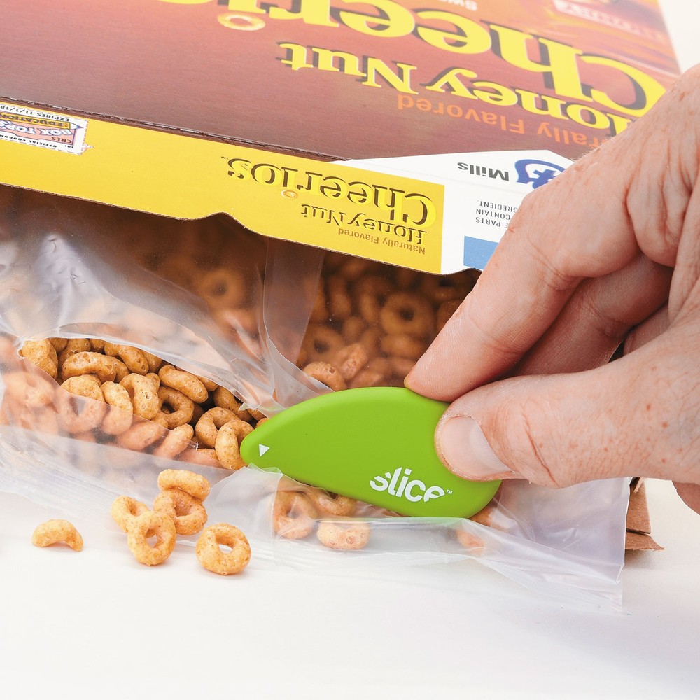 slice® Safety Cutters, Fixed, Non Replaceable Micro Safety Blade, Ceramic, Green