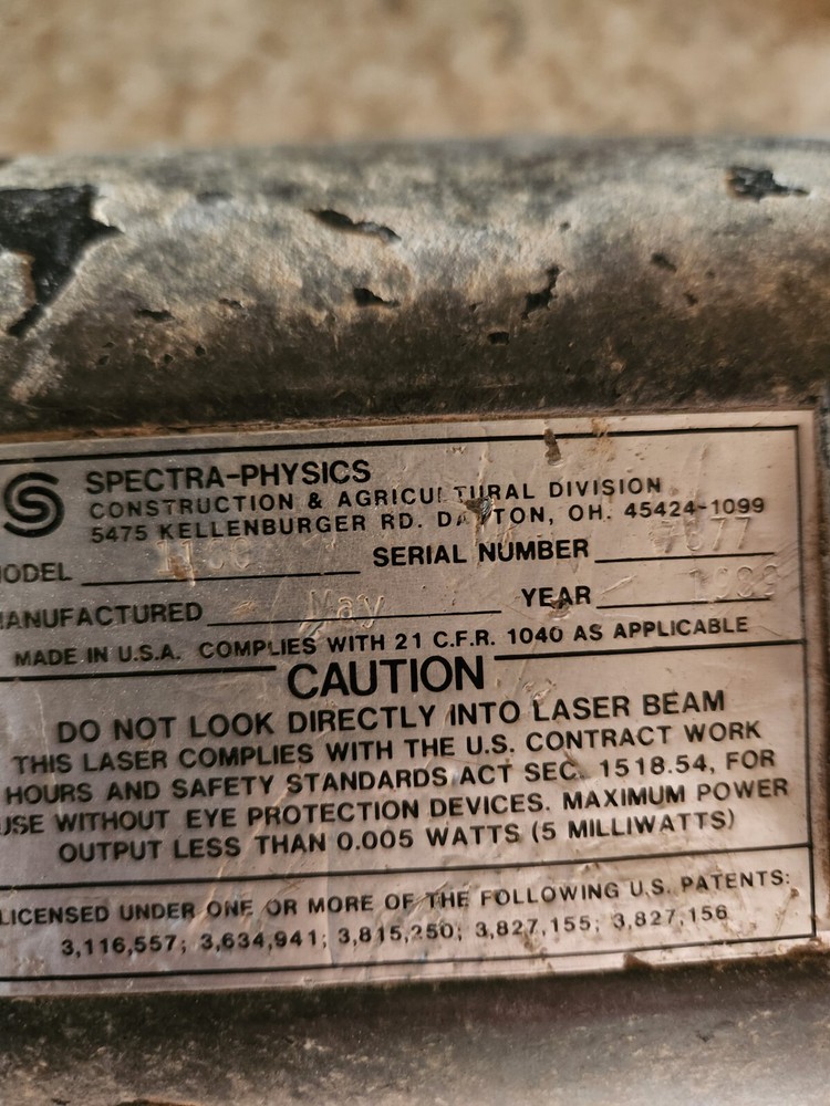 Spectra-Physics Dialgrade 1160 Set With Case **READ**