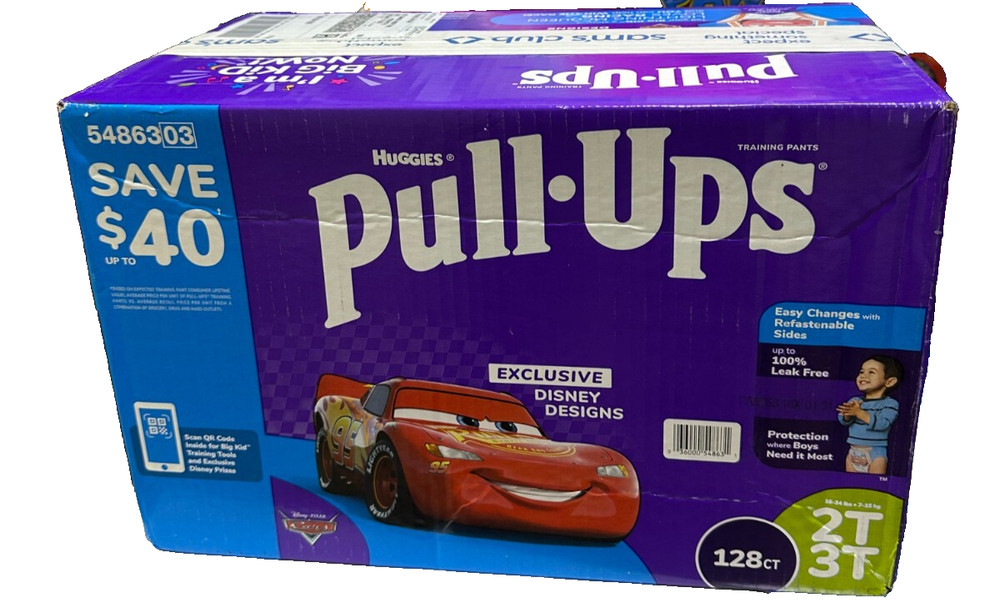 Huggies Pull-Ups Training Pants for Boys 2T-3T, 128 Count