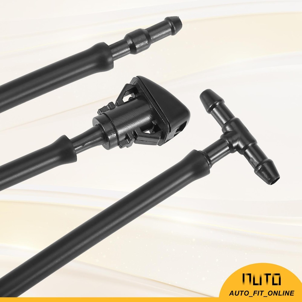 Custom for Jeep Compass Front Windshield Washer Nozzle Kit 2Meter Hose 5303833AA