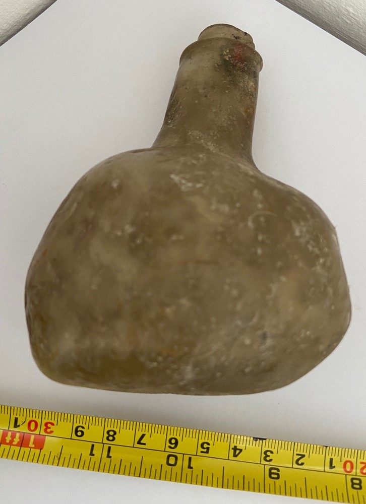 OLD Deformed glass bottle