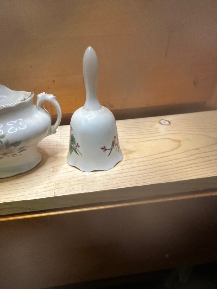 Vintage Sugar Bowl and Servant Bell