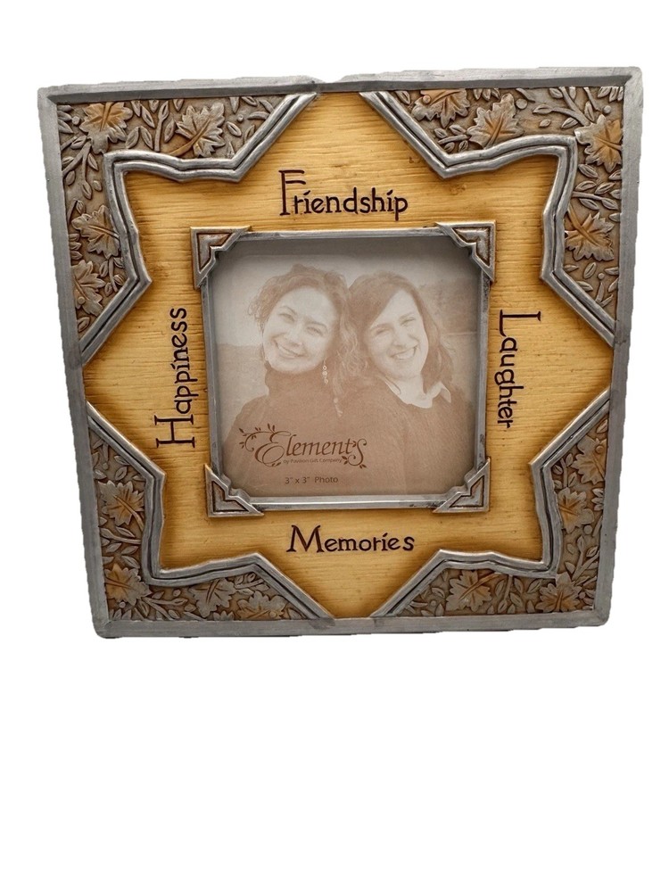 Frame Friendship Barbara McDonald 2006 Elements Tabletop 6 3/8" Hangable