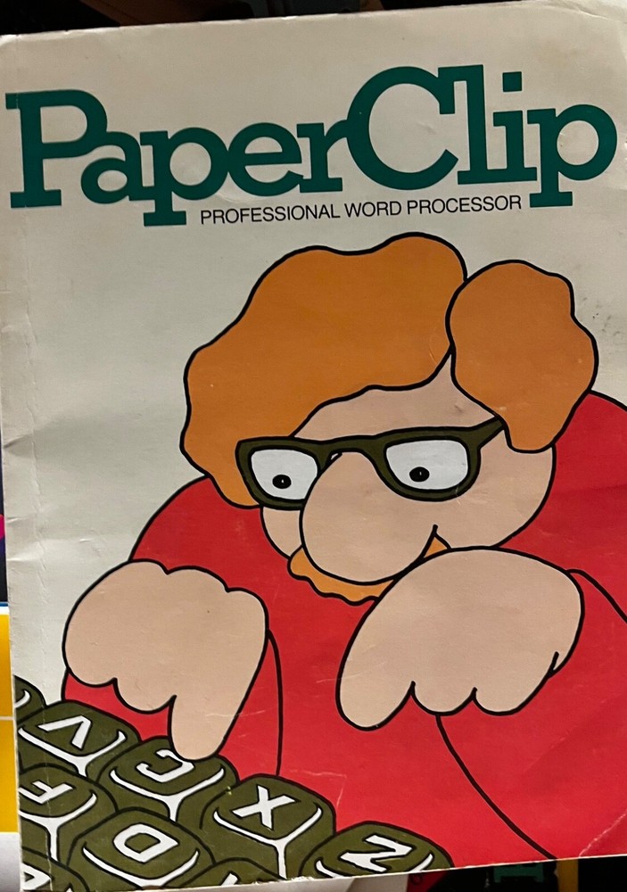 PAPER CLIP PROFESSIONAL WORD PROCESSOR SOFTWARE FOR COMMODORE 64 WITH MANUAL