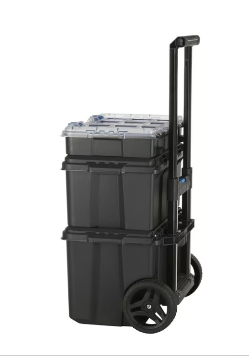 HART Stack System, Mobile Tool Storage and Organization, Black Blue