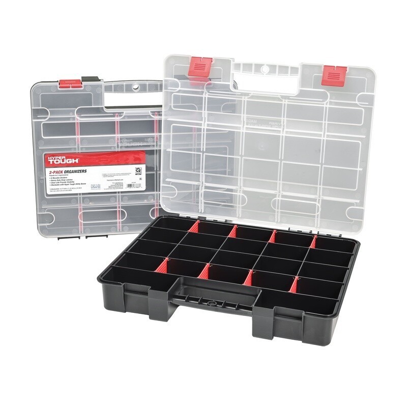 Stackable Plastic Organizer 17 Compartment Storage W/ Removable Dividers 1pcs