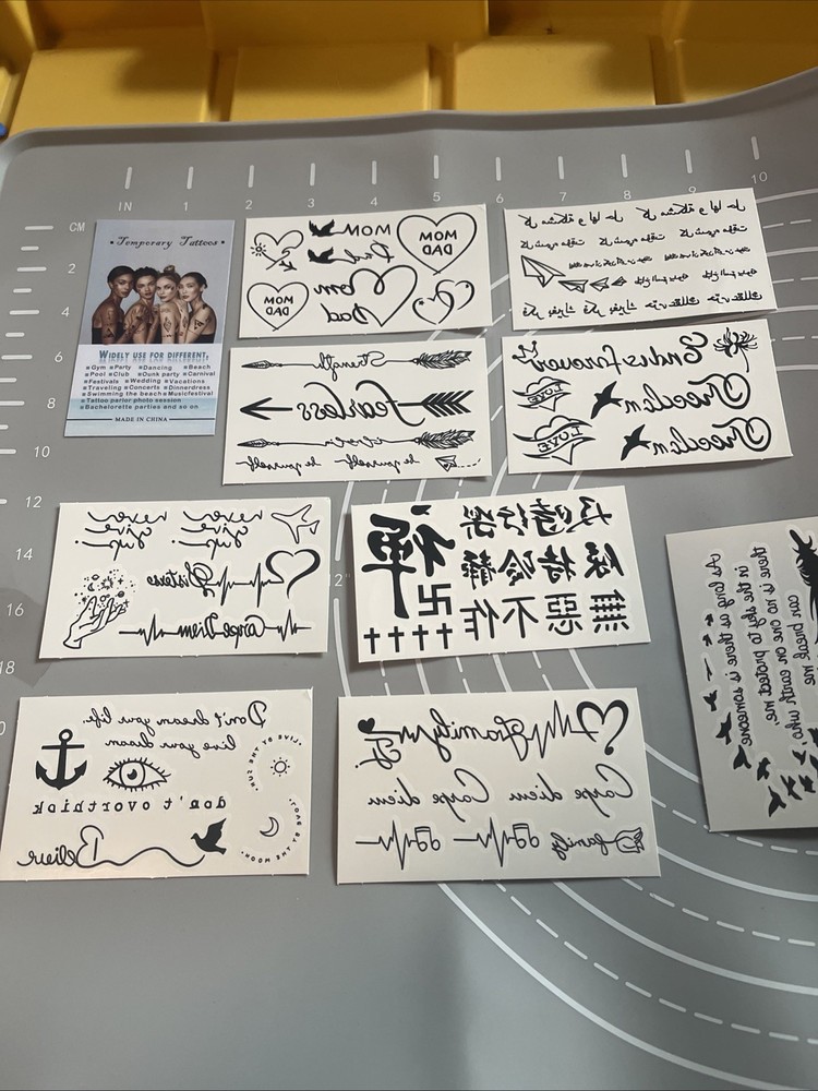 Temporary Tattoos Pack Of 60 Cards