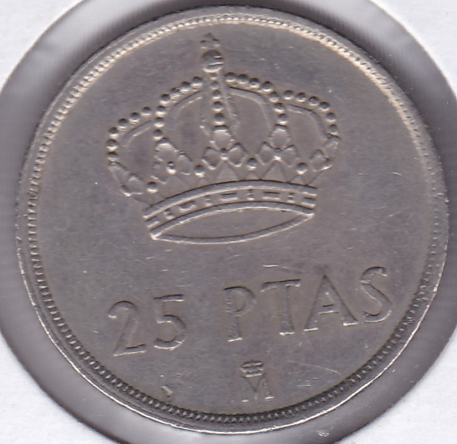1982 Spain 25 Pesetas L2