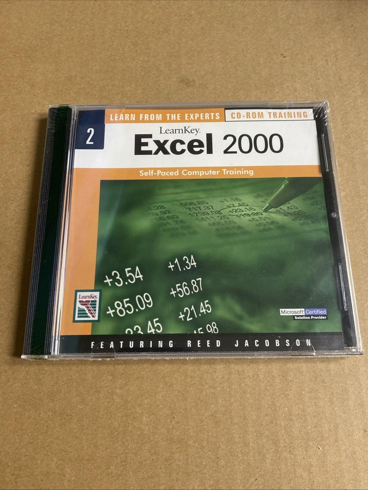 NEW: Learnkey: Excel 2000 Training (CD-ROM, 2000) Self-paced Computer Training